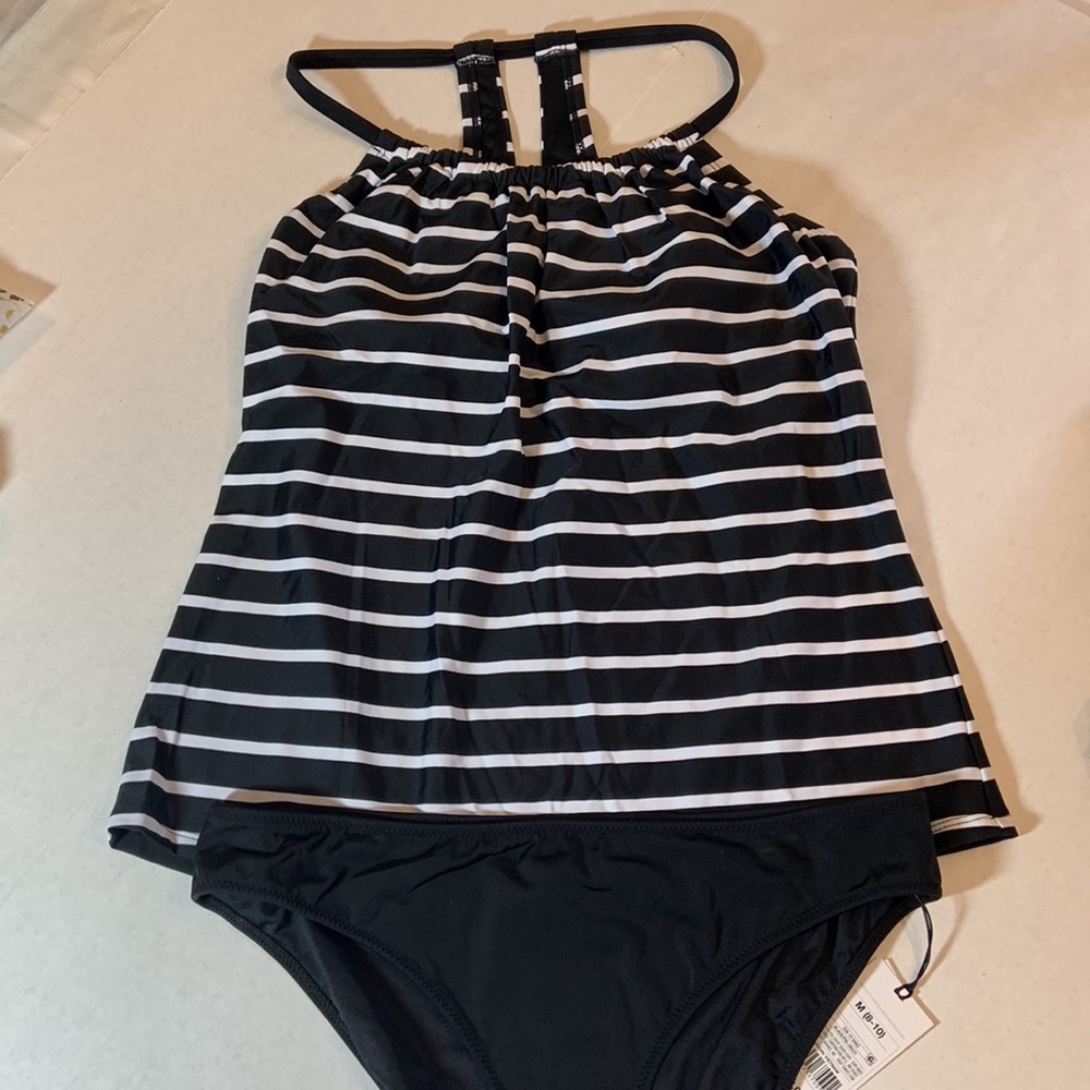 Two piece swimsuit with tankini top